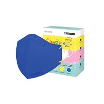 아임리얼 언택트 마스크 주니어용, 1개입, 30개, 코발트 블루