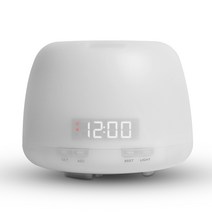 무아스 시계 무드 가습기 화이트 400ml, MH-WL1
