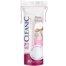 클레아닉 퓨어 이펙트 소프트 터치 화장솜, 80매입, 1개