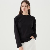 ELLE PARIS 루즈핏 긴팔 겉기모 골지 티셔츠