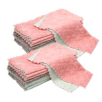 ASSARE 요술 극세사 벨벳 양면 행주 랜덤발송, 20개