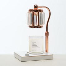 캔들백화점 엘사 캔들워머 로즈골드화이트 + 소이 캔들 280g 세트, 체리블러썸, 1세트