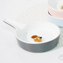 프로방스코리아 Soft 투톤 라운드 핸들 플레이트, 그레이, 1개