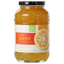 초록원 참 꿀유자차, 1kg, 1개