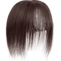 하이유니 인모 3D 에어 앞머리 정수리 탑커버 헤어피스, 다크브라운, 1개