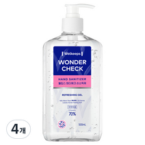 웰킵스 원더체크 손소독제, 500ml, 4개