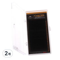 하나 골드 실크 래쉬 인조 속눈썹 0.15 mm MIX, 블랙(JC), 2개