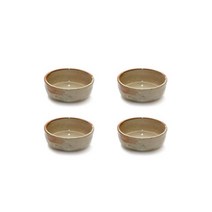 광주요 조합토 연갈빛 통형 종지, 4개입