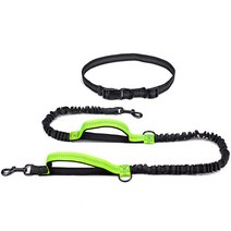 반려견 무라펫 핸즈프리 산책 더블밴드 리드줄, 레몬