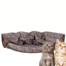 아리코 DrMini 고양이 Fun 접이식 터널 하우스, 호피, 1개
