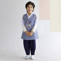 금동이아가한복 남아용 하늘꽃보 한복 + 복주머니 세트 AM148