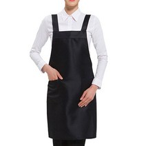 예경 폴리 H형 앞치마, 검정색, 1개