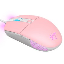 앱코 HACKER 프로페셔널 게이밍 마우스, A660 3325, 핑크
