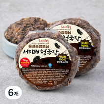 프레시오늘 냄새 약하고 영양가득 진하고 고소한 윤성순장모님 서리태청국장, 160g, 6개
