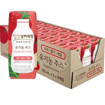 상하목장 유기농 주스 사과딸기케일, 125ml, 24개