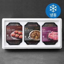 송추가마골 순수 양념 소갈비 750g + 한우불고기 600g + 한돈 LA 갈비 550g C세트 (냉동), 1세트