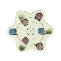 딩동펫 반려동물 지능개발 퍼즐간식토이 IQ 장난감 눈꽃 지름 25cm x 높이 2.8cm, 민트, 1개
