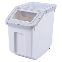 펫트리움 이중 밀폐 사료 보관통, 그레이, 28L, 1개 대표사진