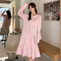린다샵 러파덴 플레어 프릴 셔츠원피스