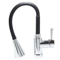 수도엔꼭지 칼라 싱크대 수전 블랙 TPF-0096, 1개