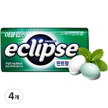 이클립스 스피아민트향 캔디, 34g, 4개