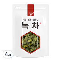 자연초 녹차, 200g, 4개