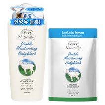 Leivy 산양유 바디워시 플로럴 코튼향 1150ml + 리필팩 900ml, 2050ml, 1세트