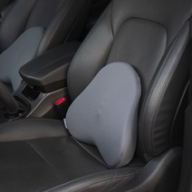 U자형 메모리폼 차량 허리쿠션, 그레이, 1개