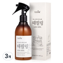 터치미 블랙슈가 때필링 스프레이 with AHA 대용량 전신 각질제거제, 3개, 300ml