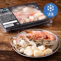 곰곰 캠핑용 새우 조개 모둠 세트 500g (냉동), 1세트
