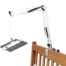 에이비에스엘 N2 핸드폰 침대 자바라 거치대, WHITE, 1개