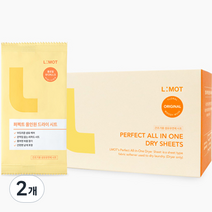 엘모트 퍼펙트 올인원 건조기용 드라이시트 섬유유연제 플로랄 우디 머스크향 본품, 2개, 30매