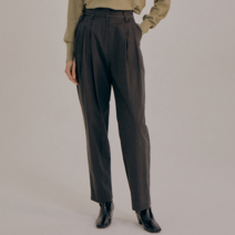 레이스 여성용 Two tuck double belt loop pants