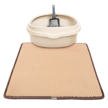 뽀시래기 고양이 사막화방지 뽕뽕매트, 베이지