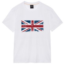 옥스타 남녀공용 유니언잭 반팔티