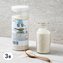 씻어나온 찹쌀, 1.3kg, 3통