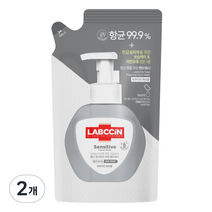 랩신 센서티브 핸드워시 리필, 450ml, 2개