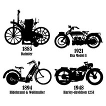 웹데코 그래픽스티커 모터싸이클, 블랙