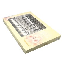 포니 화이트 레이져 수저 세트, 실버, 10개입