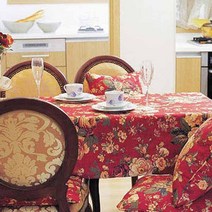리빙데코 바실리카 테이블커버, 레드