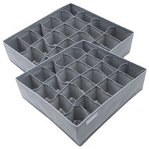 까사마루 속옷정리함 24칸 그레이, 2개