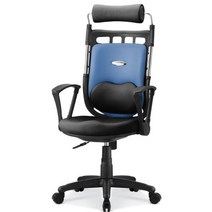 체어포커스 슈퍼K2 하트요추 메쉬 사무용의자, 블루