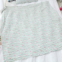 보떼하우스 순면 거즈이불 M, 수박 그린