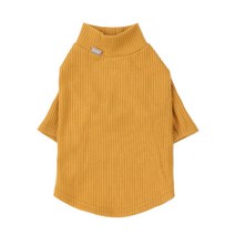 DASOM 반려견 골지 니트, MUSTARD