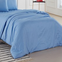 보드래 순면 이불커버, 인디언블루