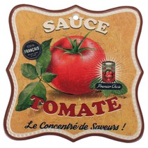 퍼닉 빈티지 쿡 냄비받침, 토마토, 1개