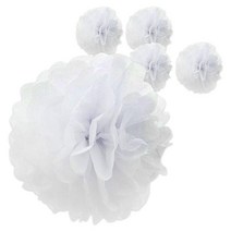 파티쇼 폼폼 모빌 장식 5p, 화이트