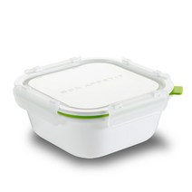 블랙엔블럼 뉴 정사각 도시락 L, 혼합 색상, 1개