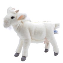 한사토이 동물인형 4151 염소1 Goat White, 25cm, 흰색