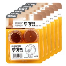 오공 마루지킴이 40mm 투명캡 원형 4p, 6개입